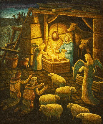 イエス・キリストの誕生 羊飼いたちの礼拝　-the shepherds worship Jesus-